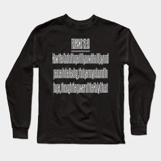 Romans 15:13 Bible Verse KJV Text Long Sleeve T-Shirt